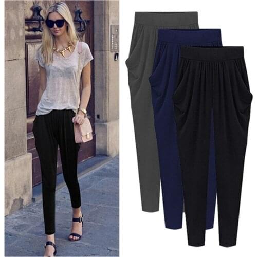 Palazzo Pants Cotton Vadim New Time-limited Free Shipping 2020 Summer Large Size Seven Pants Stretch Thin Harem Women