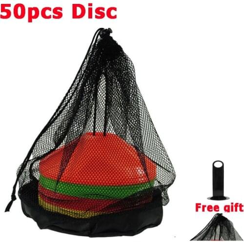 50PCS Cones Marker Discs Soccer Football Training Tools Soccers Sports Entertainment Accessories Tools
