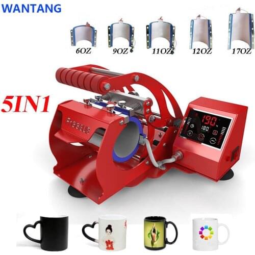 Fast Delivery Wtsfwf 5in1 ST-130 Mug Press Machine 2D Touch Screen Mug Heat Press Printer Machine Mug Printing Machine