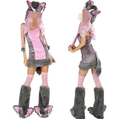 High Quality Performance Costume New Sexy Pink Elephant Costume Halloween Furry Costumes for women Animal Costume Cosplay