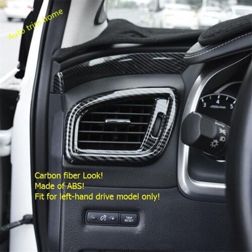 Lapetus Side Air Condition AC Outlet Vent Cover Trim For Nissan Murano 2015 2016 2017 2018 Carbon Fiber ABS / Auto Accessories
