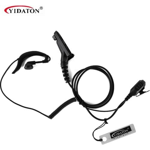 YIDATON Earhook Microphone Earpiece Headset Dual PTT for Motorola Ham Radio for APX2000 APX7500 DP3400 DP3401 MTP850S P8268