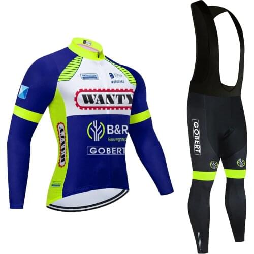 Spain Team Ropa de Ciclismo Hombre 2021 MTB Summer Spring Wanty Gobert Cycling Jersey Men 20D Gel Pad Quick Dry Uniforme
