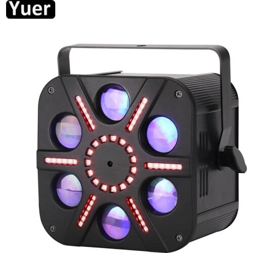 New Mini Six Eyes Effect Light 51x2W RGB 3IN1 and 5x8W RGBWA Single Color Disco LED Ball DJ Light Stage Decoration Effect Light