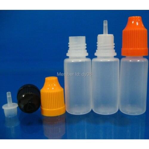 Plastic bottle manufacturer 10 ml bottle for liquid,childproof cap,long thin tip