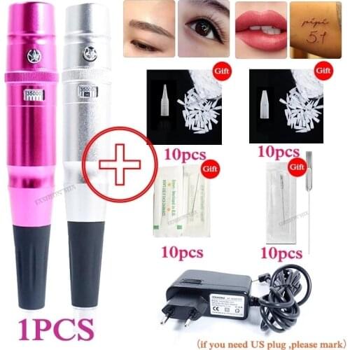 Semi Permanent Makeup Pen Machine Dermograph Eyebrow Makeup Tattoo Machine for 3D Embroidery Eyebrow Microblading Liner Shader