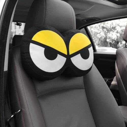 Cute Increative Car Neck Pillow Headrest Pillows Memory Cotton Auto Neck Rest Cushion Pad Travel Headrest Accessories