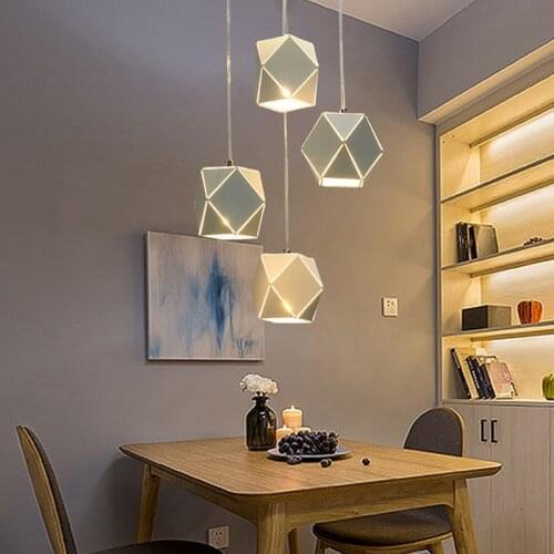 Nordic Pendant Lights Bar Modern Minimalist Creative Hanglamp Personality Three Home Dining Table Led Dining Room lamps