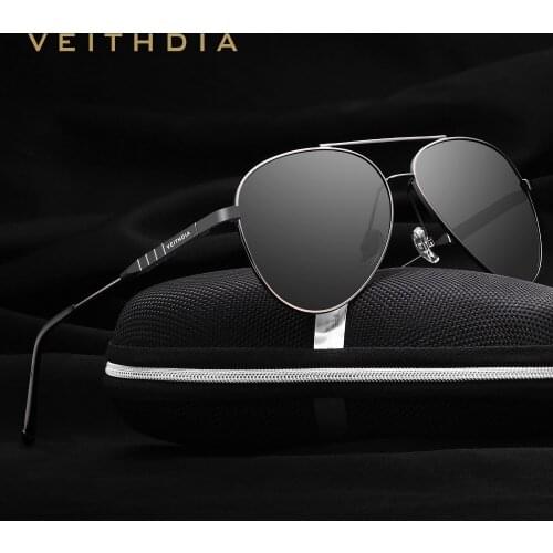VEITHDIA Fashion Brand Unisex Designer Aluminum Men Sun Glasses Polarized Mirror Lens Male Eyewear Sunglasses For Women Men 6698