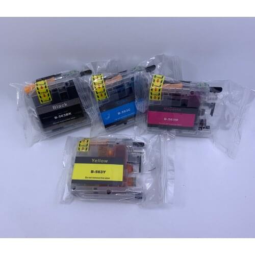 YOTAT 1set Compatible ink cartridge LC563 for Brother MFC-J2310 MFC-J2510 MFC-J3520 MFC-J3720