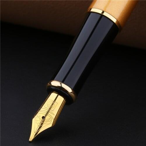 1pcs Picasso 606 high quality golden fountain pen noble wholesale school office supplies pen Picasso ink pens gift box pen