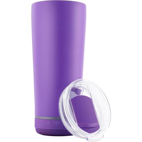 10pcs/Lot Colorful 18oz Bluetooth Speaker Wine Tumbler Smart Wireless Cup Music Water Bottle Portable Glass For Party Gift