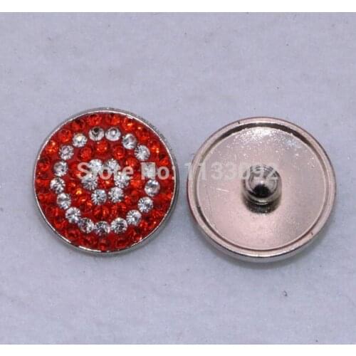 12pcs/lot 16Colors To Choose!!! Hot Sale Diy Snap Buttons Rhinestone Button Charms Diy Button Snap Jewelry For Women Men
