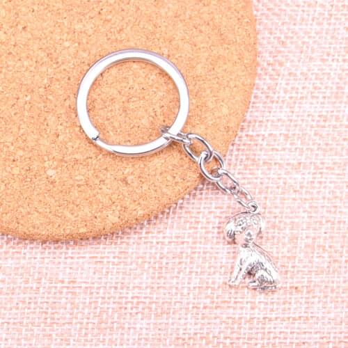 20pcs dog Keychain 22*13mm Pendants Car Key Chain Ring Holder Keyring Souvenir Jewelry Gift