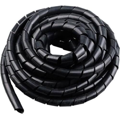 3/4/5/6/8/10/12/14/16/18/20/25/30mm Flame retardant spiral bands Cable casing Cable Sleeves Winding pipe black color white color