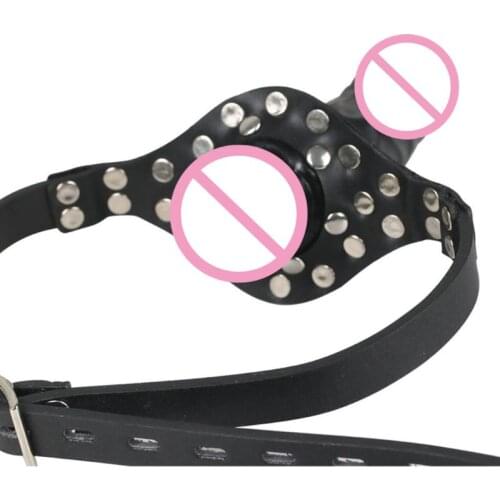 50LF Strap On Face Dildo Mouth Adjustable BDSM Adult Sex Toy For Women Couples