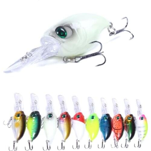 7.5cm 11g Jerkbait Minnow Lure Square Bill Fat Body Crankbait Artificial Bait Pike/Bass Rattles Wobblers Pesca Carp Fishing