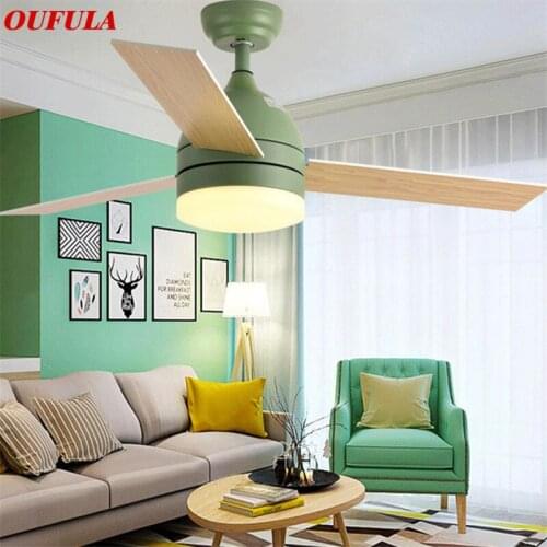 86LIGHT Modern Ceiling Fan Lights With Wooden Fan Blade Remote Control Decorative For Home Living Room Bedroom Restaurant