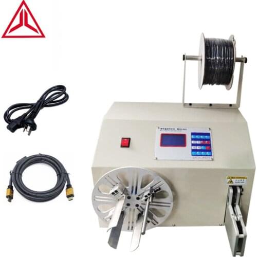Automatic Cable Coiling Machine Data Wire Power Cable Winding And Tying Machine