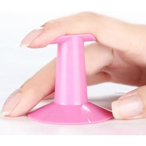 1pc nail art finger holder Pink Support Stand Drawing paint polish Accessories Tools
