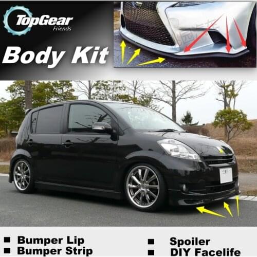 For TOYOTA Passo For Daihatsu Sirion Boon For Subaru Justy For Perodua MyVi Bumper Lip / Front Spoiler For Car Tuning / Strip
