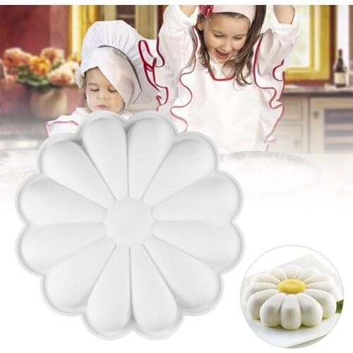Flower Shape Cake Mold Non-Stick Baking Trays Silicone Molds Baking Tool for Birthday Party DIY GQ