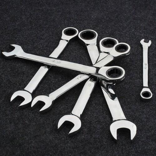 6-16mm Open-Ring Spanners Ratcheting Combination Hand Tools Home & Garden