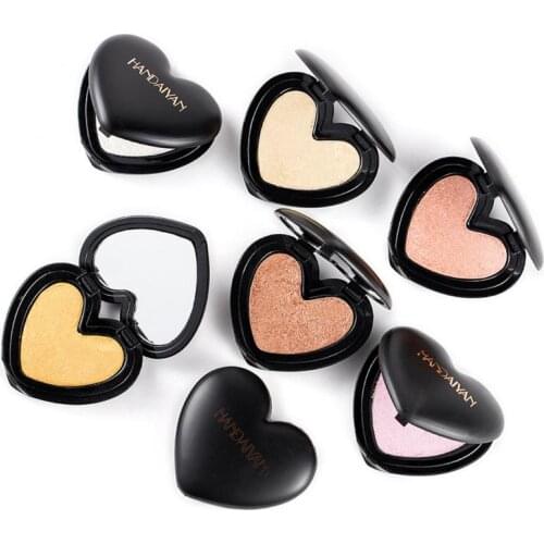 HANDAIYAN 1 PC 3D Metallic Face Highlighter Powder Contour Shimmer Brighten Cosmetic Makeup Women Beauty TSLM1