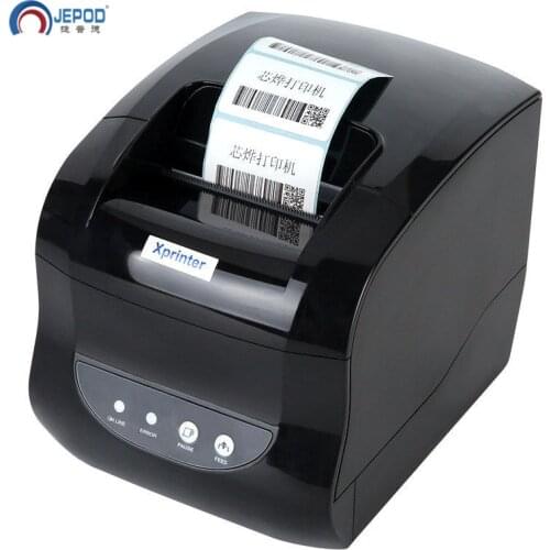 New appearance!JEPOD XP-365B 20-80mm optional width thermal label printer USB desktop label printer for pos system