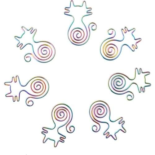 Lovely cat shaped Pin Invisible Safe Paper Clip Paperclips Cute Paper Clips Decorative Paperclip Kawaii Stationery Office Clips