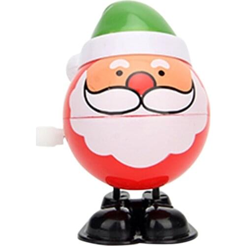 1pcs Cute Chritmas Wind Up Toys Kids Educational Toy Clockwork Jumping Walking Toys For Children Lernspielzeug Für Kinder L3