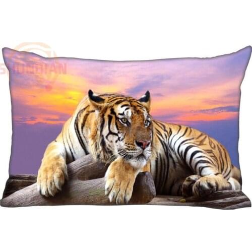 Tiger Rectangle Pillowcases Hot Sale Best Nice Pillow Cover Home Textiles Decorative Pillowcase Custom