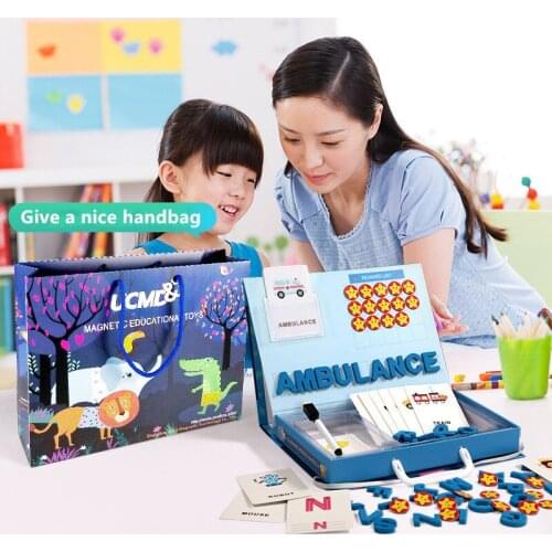 Newest Happy learning alphabet word puzzle childrens early education intelligence toys gifts baby educational toys
