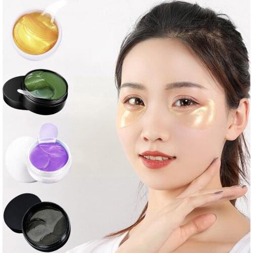 Crystal Collagen Eye Patches 60 pcs Fades Fine Line Dark Circles Eye Bags Anti-Wrinkles Moisturizing Eyes Skin Care Sleep Masks