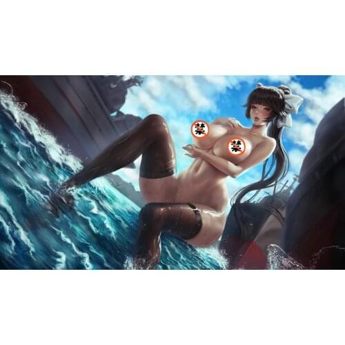 Printed silk or canvas game azur lane Atago Takao art poster 16x24 24x36 inch custom living room bedroom home art wall picture