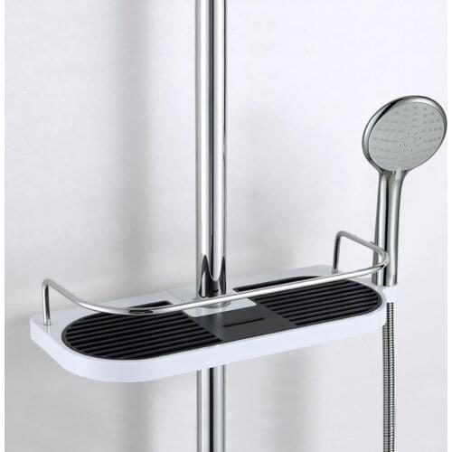 Bathroom Shelf Storage Tray Caddy Soap Organizer ABS Bathroom Tray Shower Storage Shelf For Shower Bar Holder Toilet Accessoory