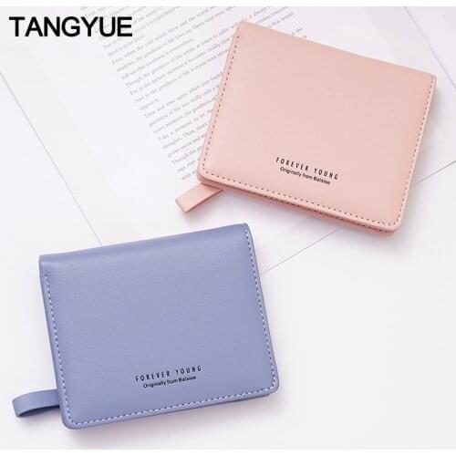 Luxury Womens Wallet Female Leather Small Mini Cute Short Ladies Coin Purse for Cards Wallet Women Zipper portomonee vrouwen