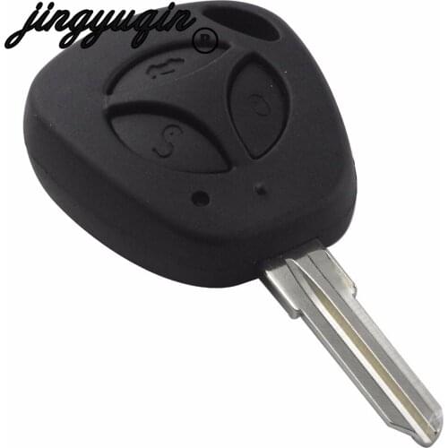 Jingyuqin 3 Buttons Replacement Car Key Shell For Lada Uncut Auto Blank Remote Key Case Cover Fob priora kalina
