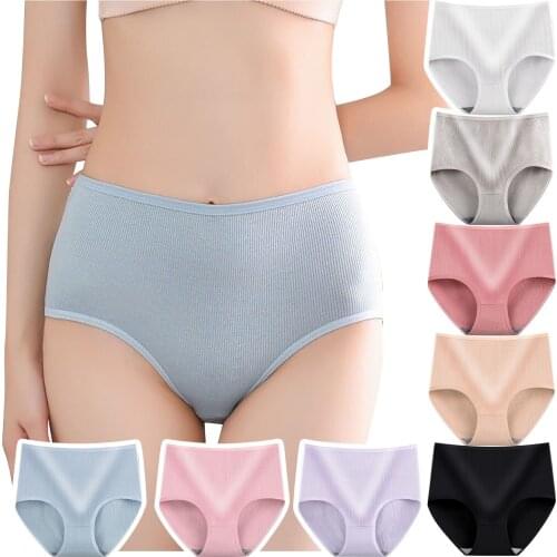 Sexy Lingerie Womens Fashion Leisure High Waist Breathable Body Shaping Underwear High-waisted Cotton Underwear Трусы Женские