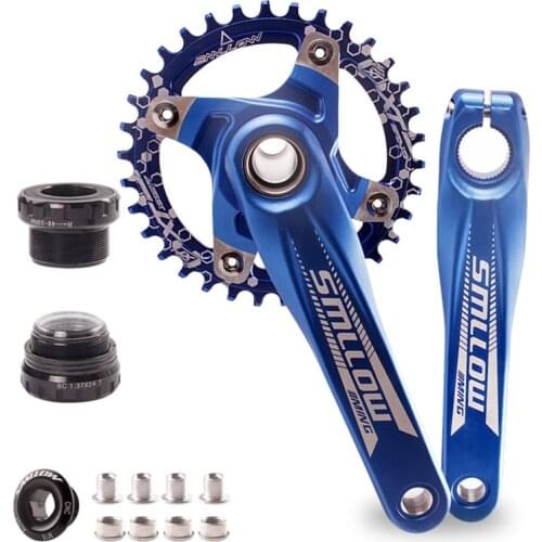 Bicycle Crank 104BCD 170mm 36T Plate Plate MTB Bike Crankset Aluminum Alloy Bottom Bicycle Crankset MTB Crank