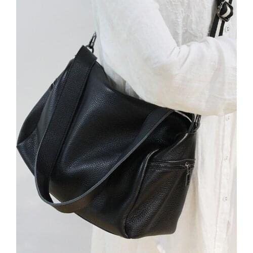 Large Capacity Shoulder For Women Casual Genuine Leather Crossbody Bag Female High Quality Handbags Designer Messenger Handbags