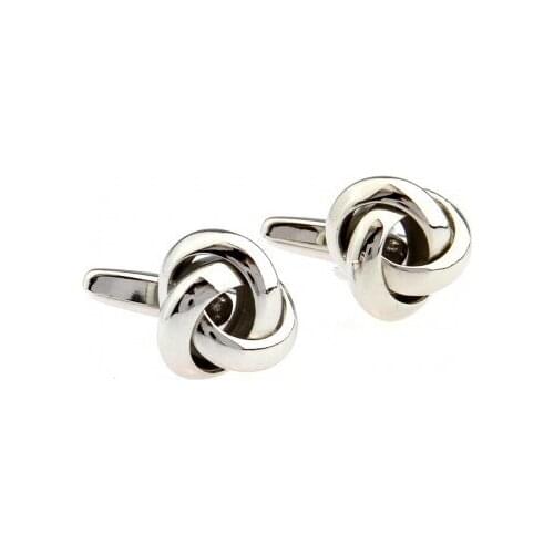 Siver Knot Cufflink 15 Pairs Free Shipping