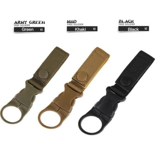 Belt Clip EDC Tactical Gear Military Nylon Webbing For Outdoor Tools Buckle Hook Water Bottle Holder Bushcraft Camp Carabiners