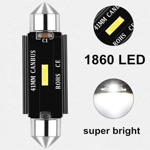 1PC Festoon 31mm 36mm 39mm 42mm LED C5W C10W Super Bright CSP Error Free trunk bulb Auto license light Doom Lamp Reading light