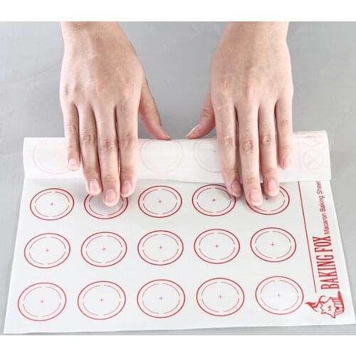 1Pcs Rolling Dough Mat for Macaroon Pastry Cookie White Food Grade Silicone Non-Stick Kitchen Supplies Bakeware Tools