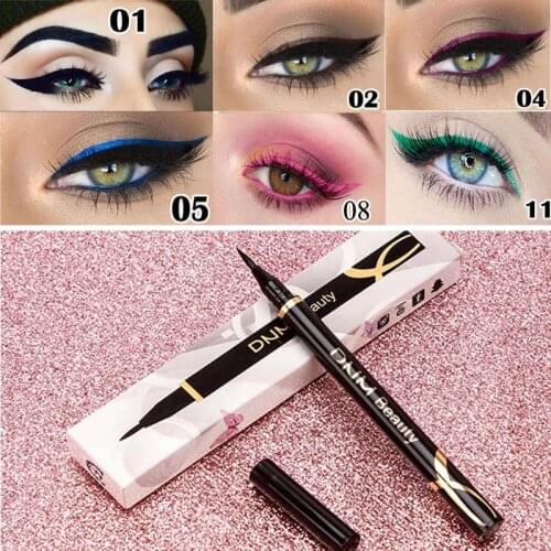 1PCs Matte Eyeliner Waterproof Colorful Liquid Eye Liner Pen Fast Dry Long Lasting Thin Head Party Beauty Makeup Cosmetic Tools