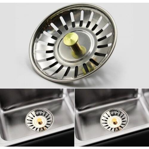 1PC Sink Filter Sink Floor Drain Stainless Steel Kitchen Strainer Mesh Waste Plug Wash Basin Bathroom Shower Hair Hole Ring