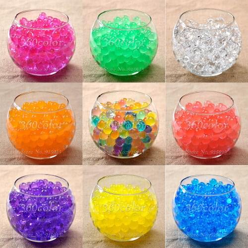 1200pcs Crystal ball 2.5mm to 3mm Crystal soil/Crystal ball/sea baby grow up 10-20mm hydrogel beads water holder