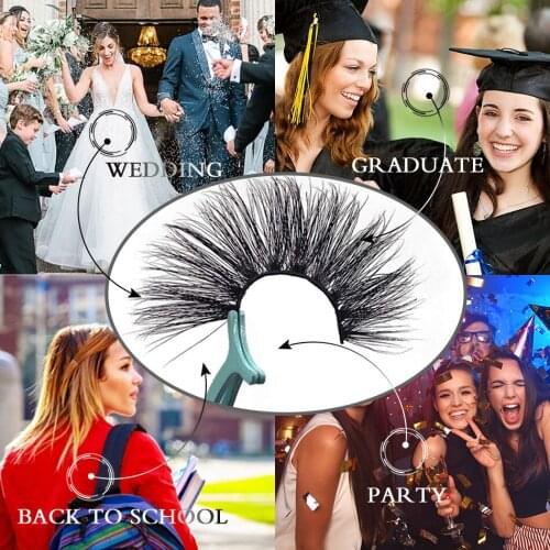 7 Pairs Multipack 3D Mink Lashes False Eyelashes Handmade Wispy Fluffy Long Lashes Natural Eye Makeup Tools Eye Lashes B01 B06