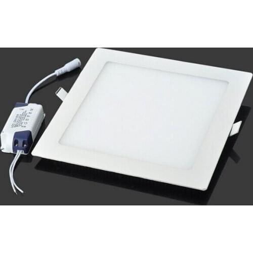 3W/4W/6W/9W/12W/15W/18W Square Dimmable Adjustable Temperature/Brightness LED Panel Down Light Warm/Cool/White 3000-6500K